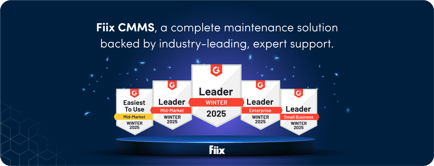 Fiix CMMS, a complete maintenance solution backed by industry-leading, expert support